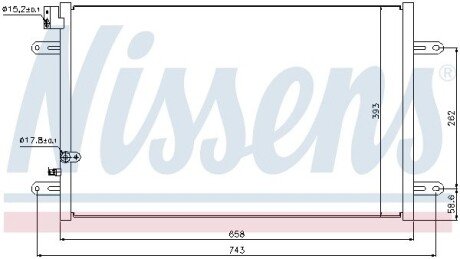 Радіатор кондиціонера nissens 94854