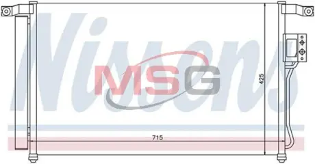 Радиатор кондиционера Nissens 94869