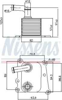 Радіатор масляний Nissens 90776