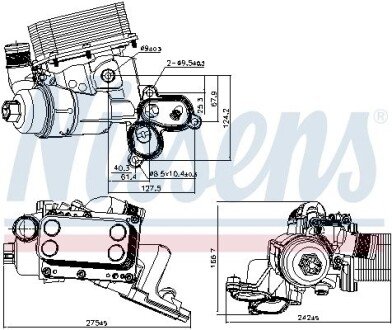 Радіатор масляний nissens 90924