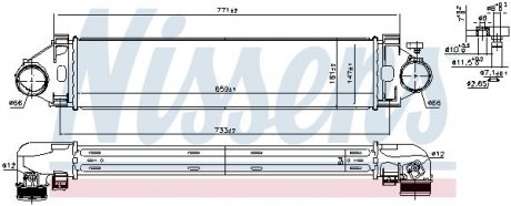 Радіатор наддуву nissens 961501