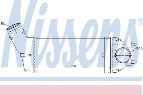 Радіатор інтеркулера nissens 96720