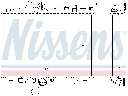 Радіатор Nissens 61294A (фото 1)