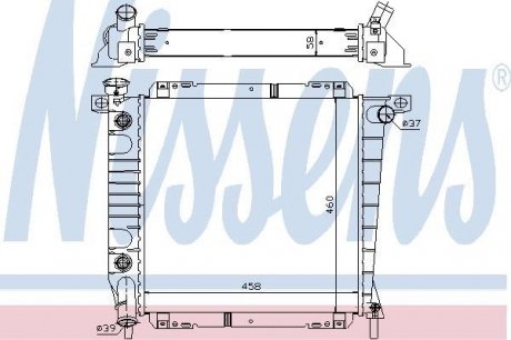 Радiатор nissens 620671