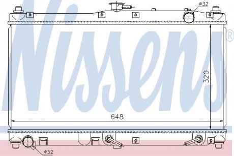 Радіатор охолодження двигуна nissens 62467