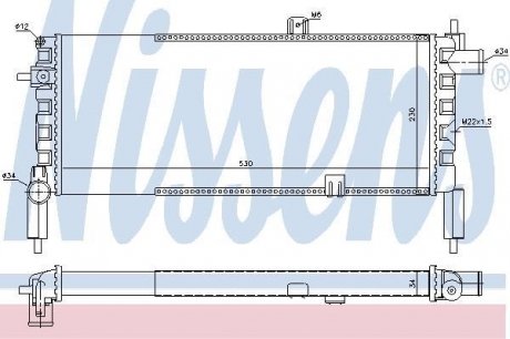 Радiатор nissens 63287 на Опель Корса а