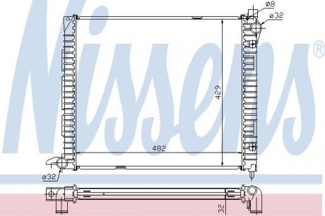 Радиатор nissens 64300A