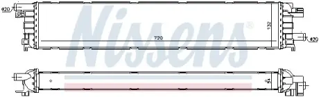 Радіатор охолодження двигуна Nissens 60354