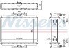 Радиатор охлаждения двигателя nissens 606270