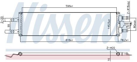 Радиатор охлаждения двигателя nissens 606420
