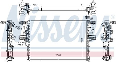 Радиатор охлаждения двигателя nissens 61988 на Iveco Daily 3
