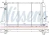Радиатор охлаждения двигателя nissens 62213
