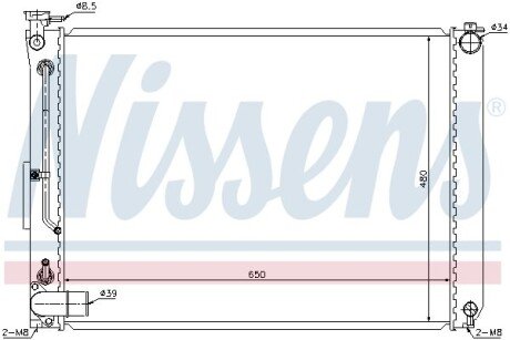 Радиатор охлаждения двигателя nissens 646866 на Лексус Rx330