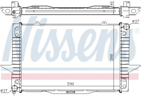 Радіатор охолодження двигуна nissens 65536A на Вольво V70