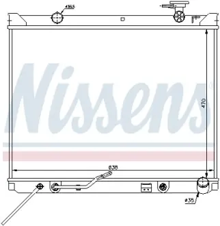 Радіатор охолодження двигуна Nissens 66682