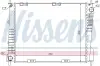 Радиатор охлаждения двигателя nissens 67283