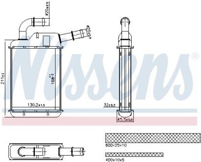 Радіатор охолодження двигуна nissens 707279 на Фольксваген Transporter T6