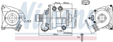 Радіатор охолодження двигуна nissens 831087 на Бмв Х5 е70