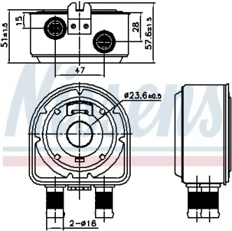 Радіатор охолодження двигуна Nissens 91295