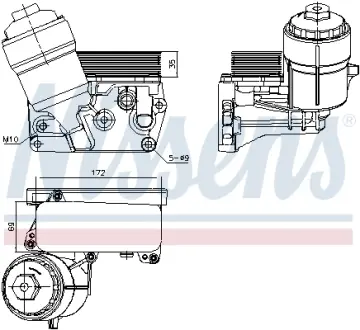 Радіатор охолодження двигуна Nissens 91310