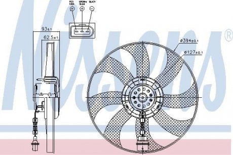 Радіатор охолодження nissens 85549