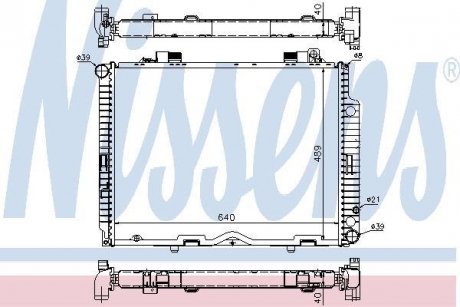 Радіатор охолоджування nissens 62611A