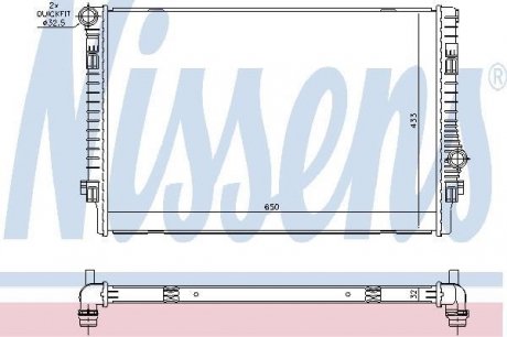 Радиатор охолоджування nissens 65302