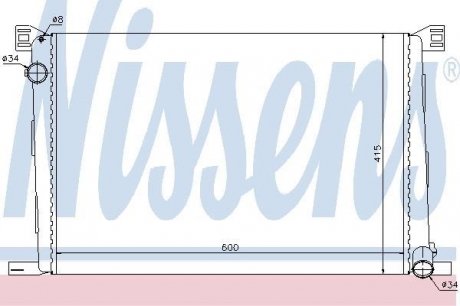 Радиатор охолоджування nissens 69706