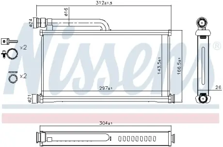 Радіатор опалення Nissens 70233