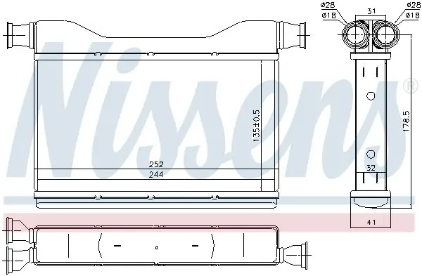 Радіатор опалення nissens 70528