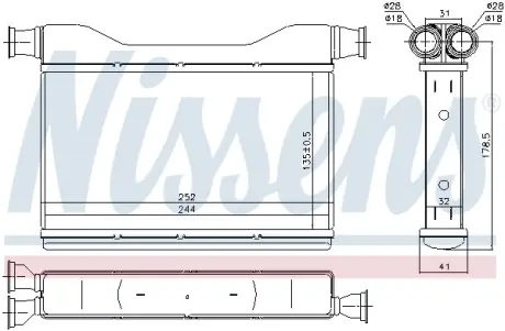 Радіатор опалення Nissens 70528