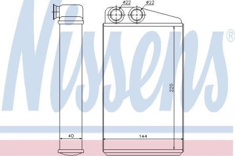 Радіатор опалення nissens 73249