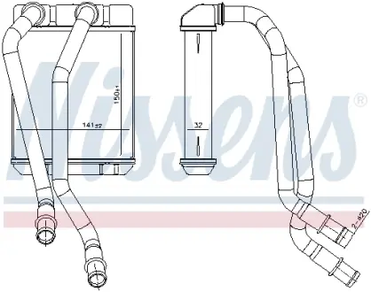 Радіатор опалювача салону Nissens 707303