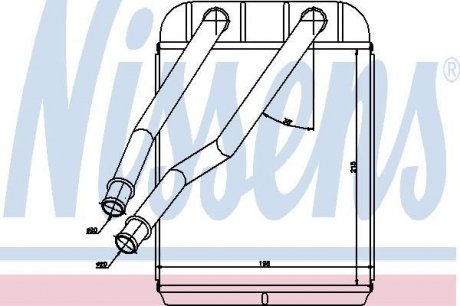 Радиатор отопителя AUDI; PORSCHE; VW (пр-во) nissens 73975