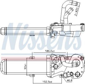 Радиатор отработанных газов VW JETTA (2005) 2.0 TDI nissens 989412