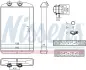 Радиатор печки, Renault Kangoo, Master; Mercedes Citan (415) 08- (158x210x26) Nissens 73344 (фото 6)