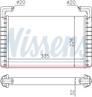 Радіатор пічки (опалювача) nissens 73371