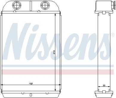 Радиатор печки (отопителя) nissens 71452