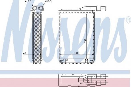 Радіатор пічки nissens 733591