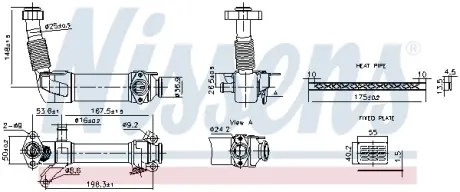 Радiатор рециркуляцiї ВГ First Fit Nissens 989280
