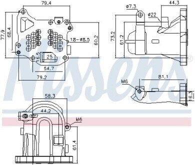 Радiатор рециркуляцiї ВГ First Fit nissens 989313