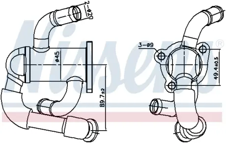 Радiатор рециркуляцiї ВГ First Fit Nissens 989433