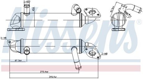 Радіатор рециркуляції ВГ nissens 989396