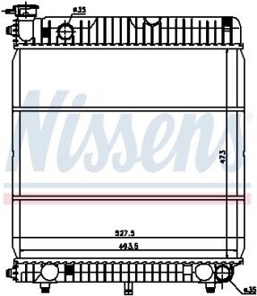 Радиатор интеркулера nissens 62635