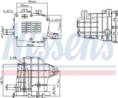 Радіатор відпрацьованих газів nissens 989481