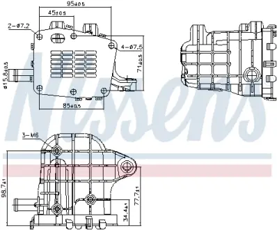 Радіатор відпрацьованих газів Nissens 989481