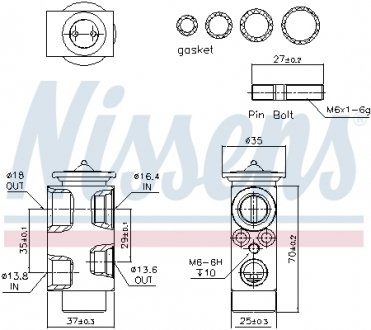 Расширительный клапан кондиционера nissens 999222