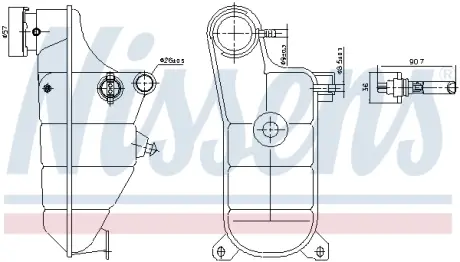 Розширювальний бачок Nissens 996364