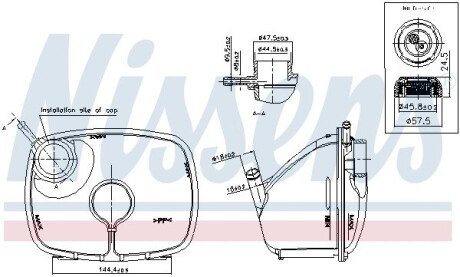 Розширювальний бачок nissens 996370