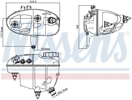 Розширювальний бак nissens 996276